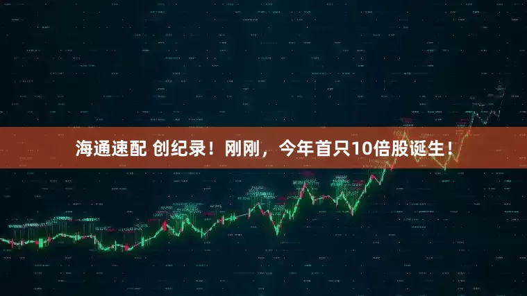 海通速配 创纪录！刚刚，今年首只10倍股诞生！